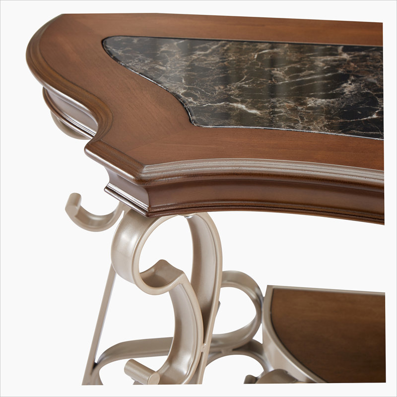 Console Tasonia, Brown/Black, Champagne/Brown