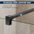 30”W*72”H Frameless Shower Screen with 8mm Semi-frosted Easy to Clean Glass-111995242