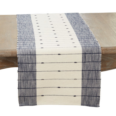 Lincoln Striped 100% Cotton Table Runner