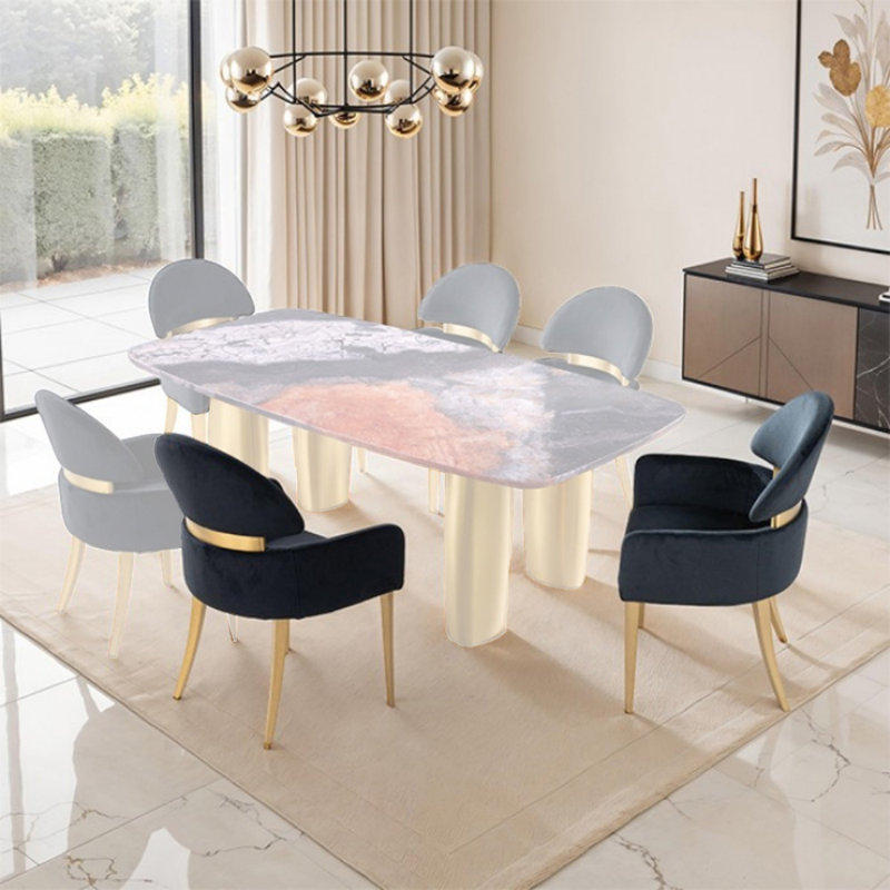 Chaise avec accoudoirs Alesha (ensemble de 2)