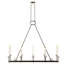 Elongated Round Bar Chandelier