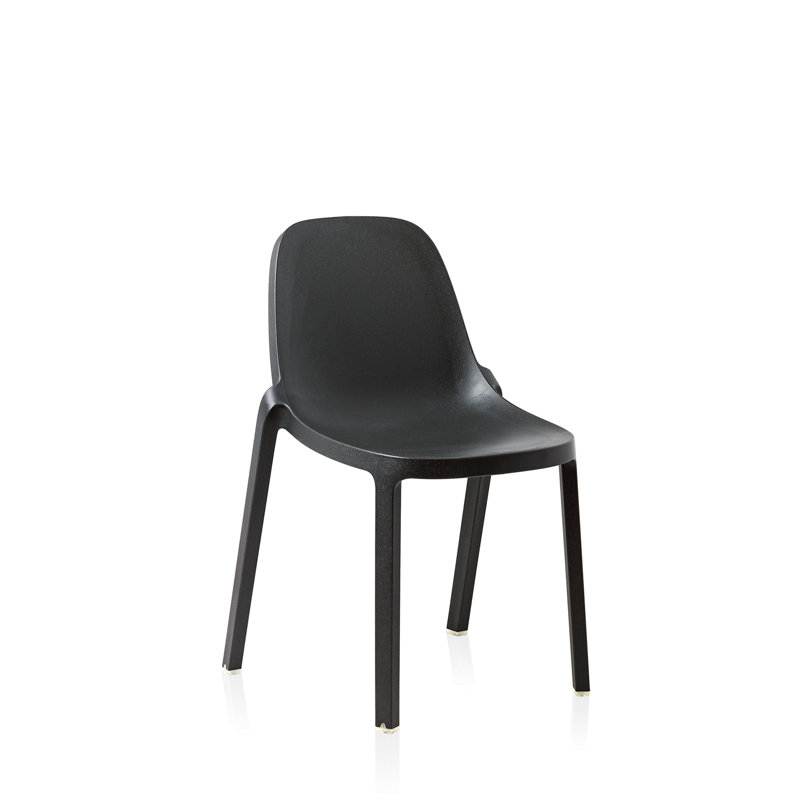 Broom Stacking Chair, Dark Gray