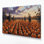 «Farm Pumpkin Patchs», art mural sur toile brune