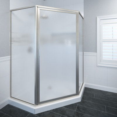 Deluxe 65'' W 65.125'' H Framed Neo-angle Reversible Shower Enclosure