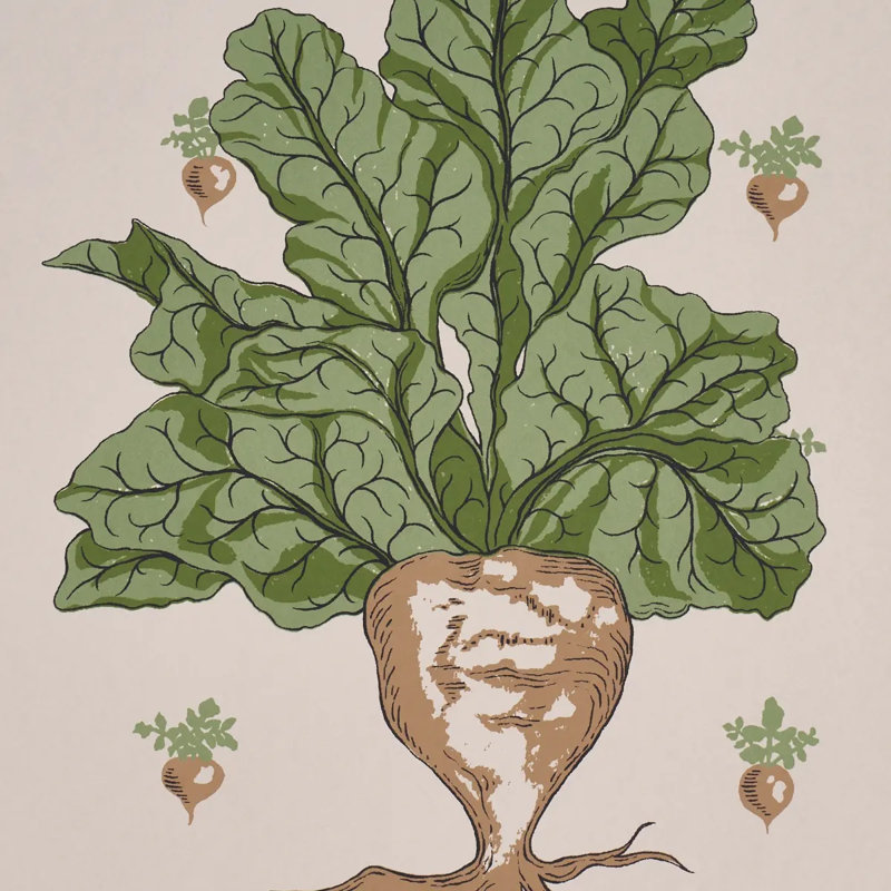 Papier peint Grocer, Bleu