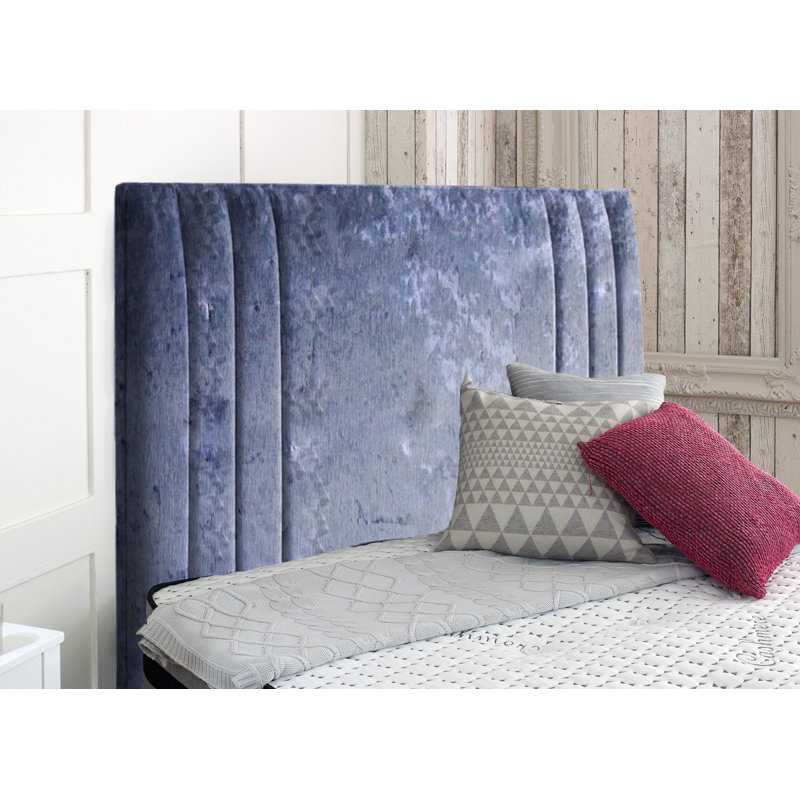 Wetzel Upholstered Headboard, Super King (6'), Blue