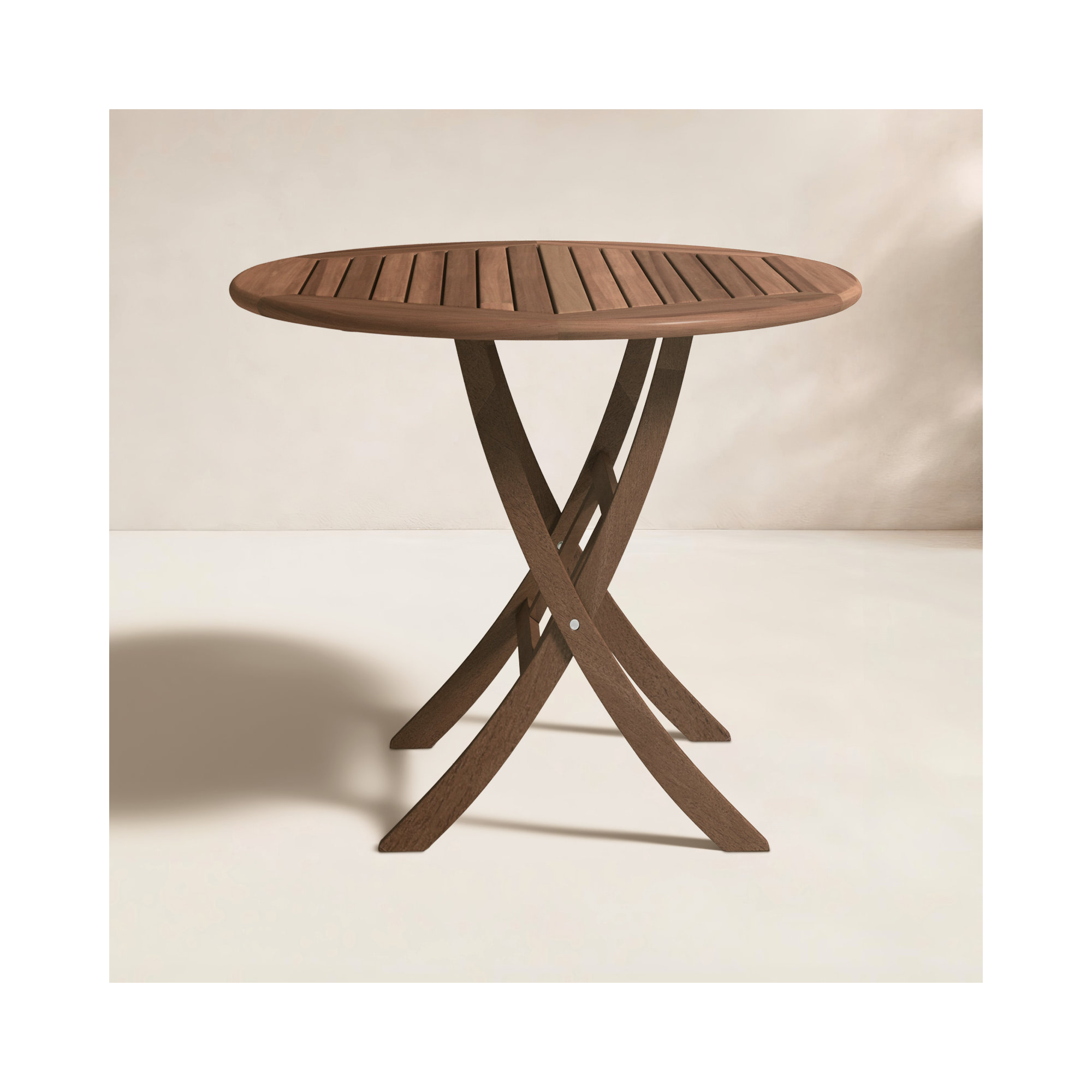 Suki 30'' Fliptop Outdoor Bistro Table, Brown