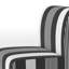Fauteuil de chambre rembourré à motifs noir et blanc