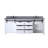 Ensemble de meuble-lavabo double 84 po avec miroir Marsyas-113388166-113388165