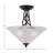Capri Semi-Flush 3-Bulbs Shown With 16" Glass-766149795-766149804