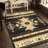 Inspired Area Rug In Black 2X3, Polypropylene For A Stain- And Living Space 2 Ft. X 3 Pattern, Long-Term Investment-800997300