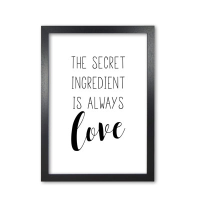 The Secret Ingredient - Print