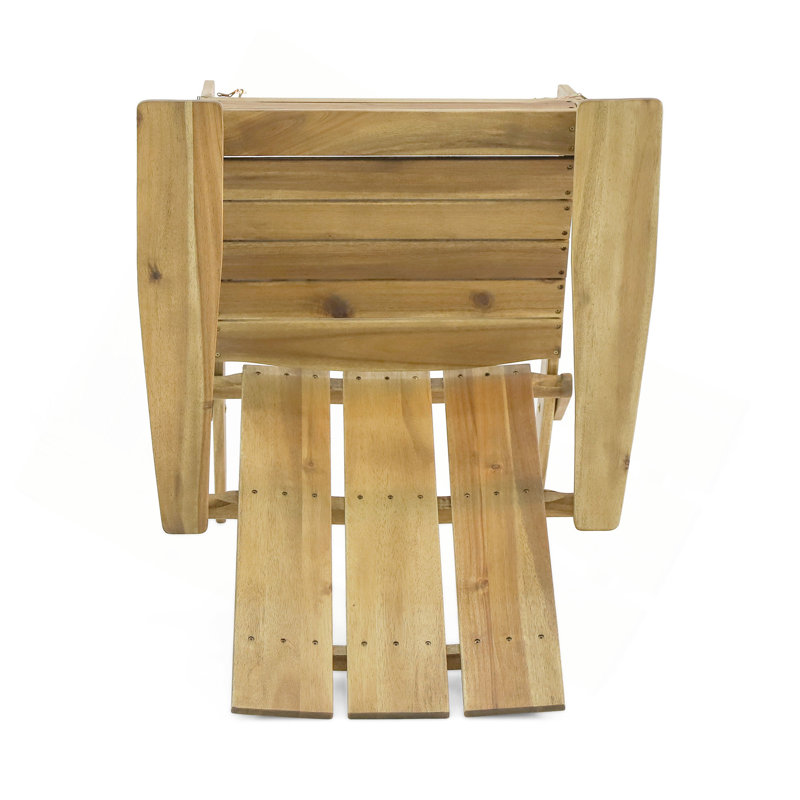 Chaise Adirondack pliable Zuma, Naturel