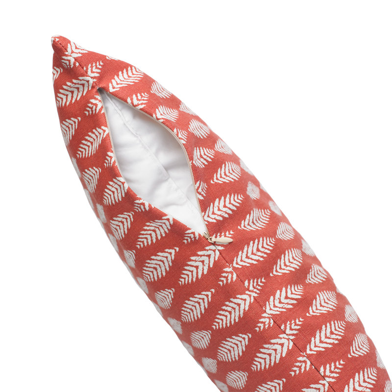Coussin décoratif, Rouge, H 24 po x l 24 po x P 4 po