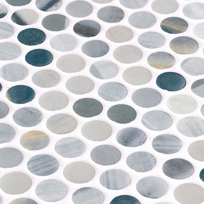 Spectrum Vibrant Penny Recycled Glass Mosaic Tile