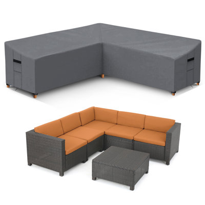 Water Resistant Patio Sectional Cover by Arlmont & Co.