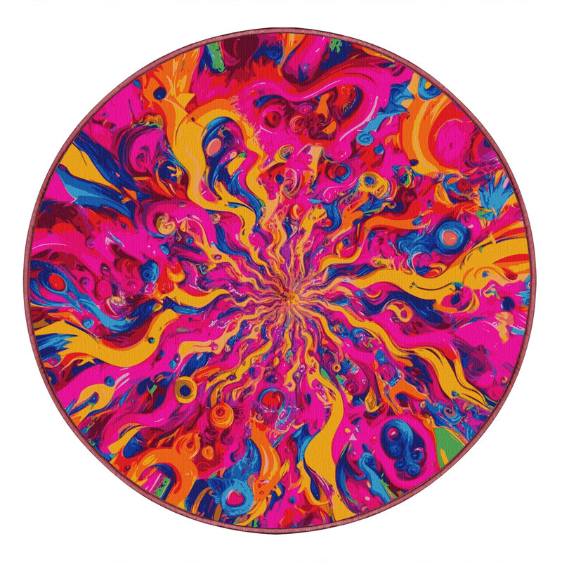 Fractal Flow Rug, Round 7'
