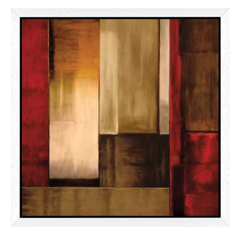 Crossover I by Aaron Summers - Single Picture Frame Painting on Canvas, White Framed, 45.72 cm H x 45.72 cm W