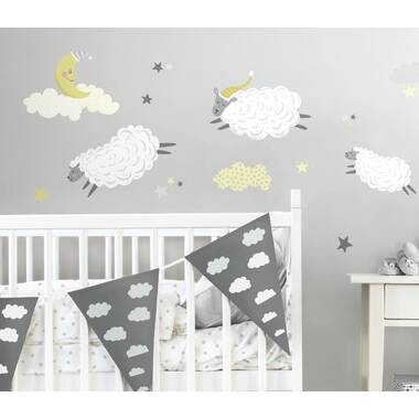 Star Wall Decals Watercolor Stickers Yellow,LF122 – StickersForLife