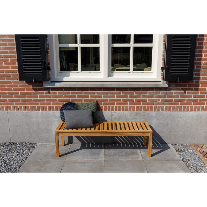  Tennis Teak Picnic Bench, 45cm H x 120cm W x 44cm D