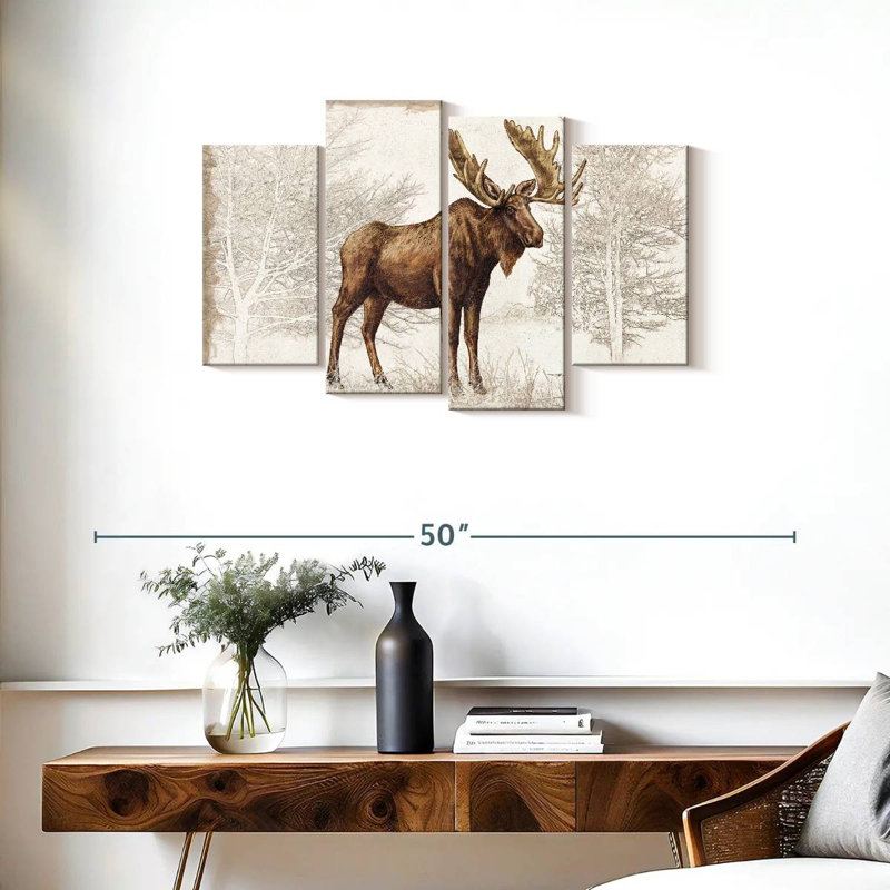 White Christmas Lodge I, 22" H x 36" W