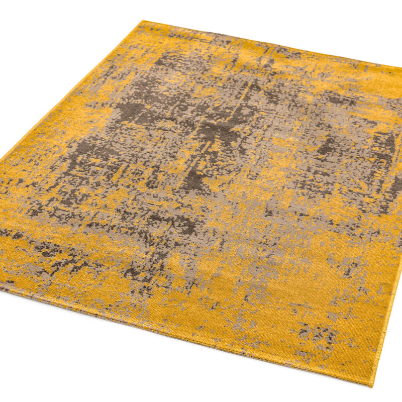 Etting Flatweave Yellow Rug, Rectangle 160 x 230cm