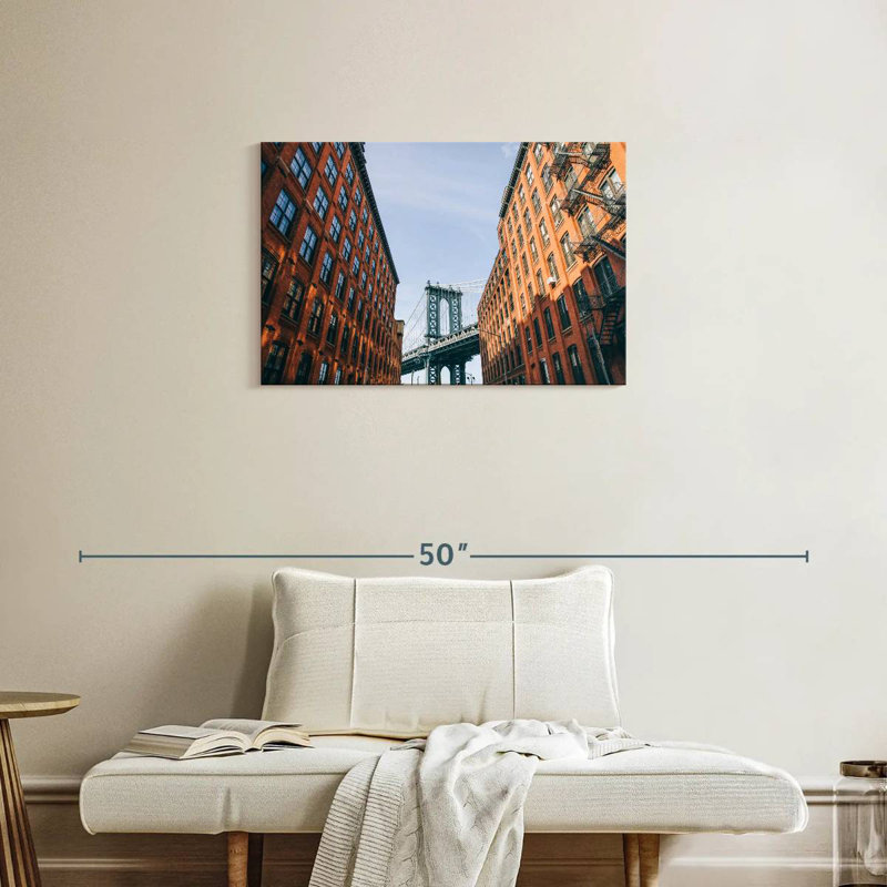 Paysage de Lilie Manhattan Bridge Street, H 20 po x l 30 po