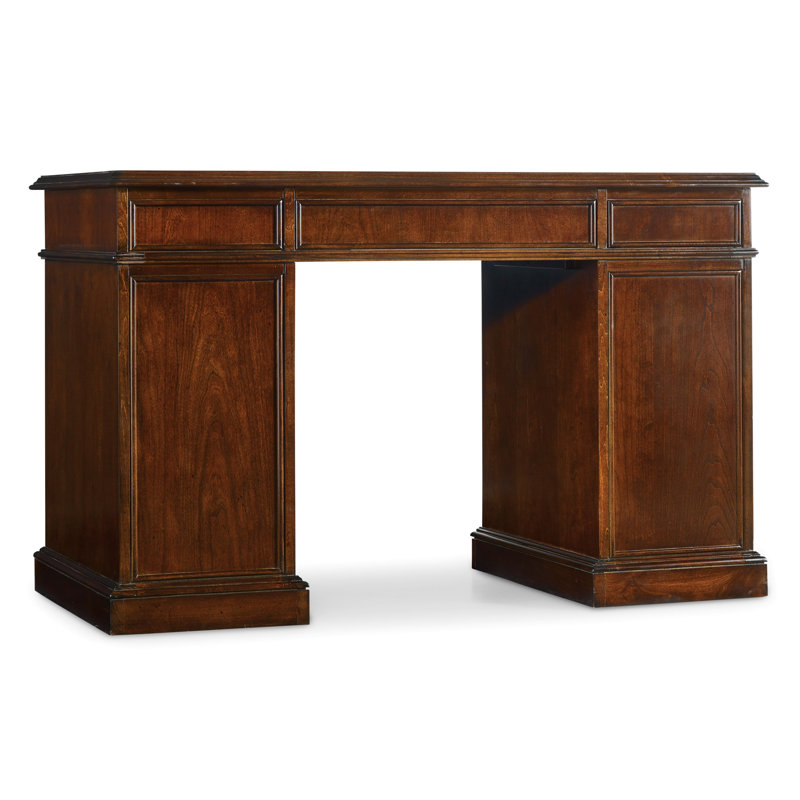 Cherry Veneer Traditional Writing Desk with Drawers