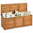 Costway 47.5'' W 47 Gallons Solid Wood Acacia Deck Box in Natural