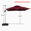 Parasol carré en porte-à-faux 10'-438352553