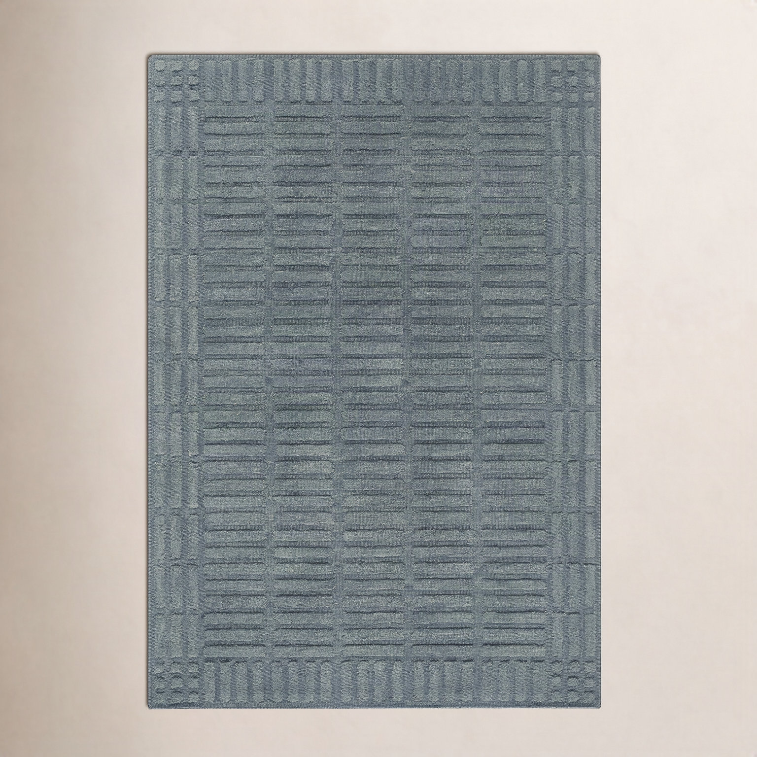Wright Hand-Tufted Patterned Geometric Rug, Rectangle 8' x 10'