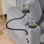 Fauteuil d'appoint 55 po surdimensionné avec repose-pieds et rangement, fauteuil d'appoint de base en velours côtelé confortable avec porte-gobelet, port de charge pour téléphone portable, fauteuil d'appoint inclinable de base-513422298
