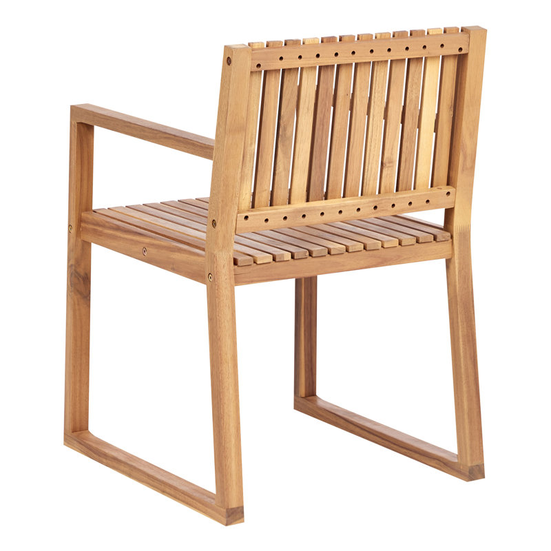 Adamina Patio Dining Armchair with Cushion, Green