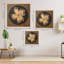 Art mural floral en bois - Décor en relief de fleurs modernes en couches 3D (petit, sans cadre)-1719210867