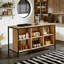 Table bistro avec 6 compartiments de rangement Home Bar