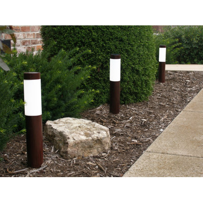 Ivor Stainless Steel Solar Powered Integrated LED Bollard Light