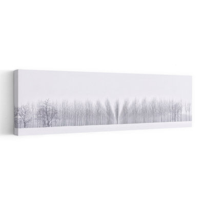 Winter Forest Serenity by Fiorenzo Carozzi - Wrapped Canvas Panoramic Print