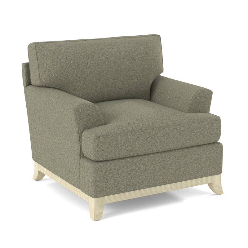 Oaks Way Armchair, Bisque, White Performance Fabric; 0851-94