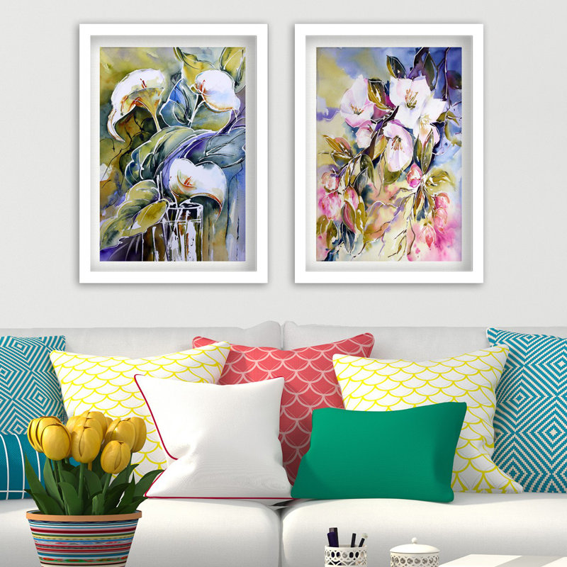 Anonymous - 4 Piece Single Picture Frame Painting on Wood