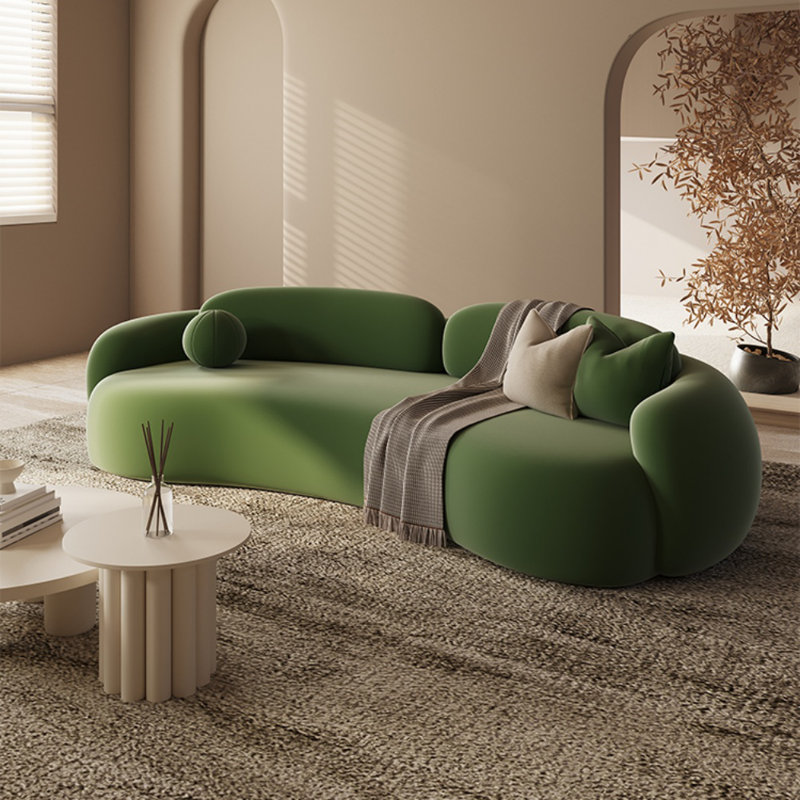 Modern And Simple Casual Sofa, 27.56" H x 94.49" W x 35.43" D, 3