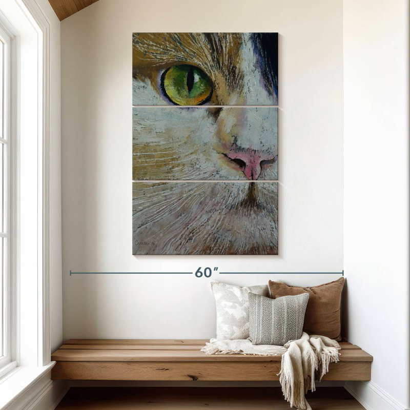 Bramico calico chat, H 50 po x l 32 po