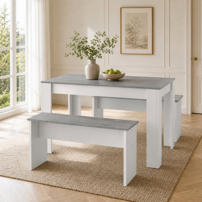 Sistino 4 - Person Dining Set, Grey
