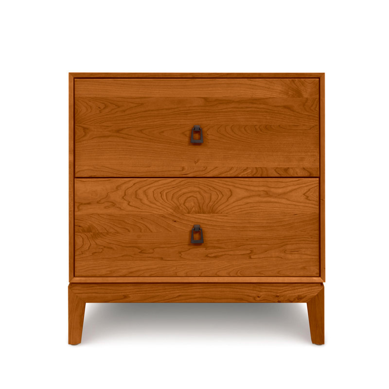 Mansfield 2 - Drawer Solid Wood Dresser, Autumn Cherry
