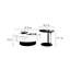 Table basse circulaire en pierre micro-cristalline