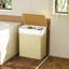  100L Laundry Basket with Lid, Washing Basket for Bathroom, Brown-2132228867