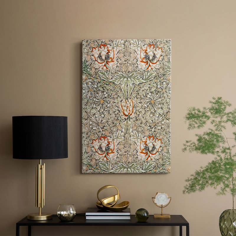 Imprimé floral rétro CCGLXV III - galerie Cavas, H 36 po x l 24 po