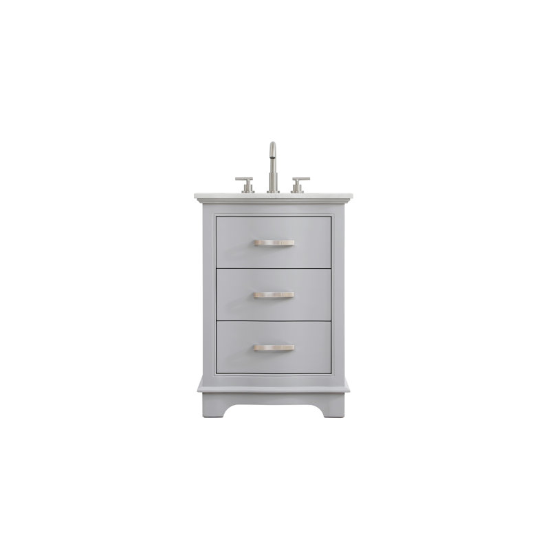 Knox 24 inch Single Bathroom Vanity, Gray