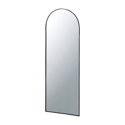 28X1X74" Celine Black Arch Body Mirror