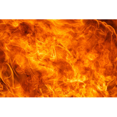 Blaze Background by Flukesamed - Wrapped Canvas Photograph