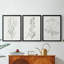 Botanical Study in Sage I - Toile tendue avec châssis sur mesure - 3 pièces-1107920501